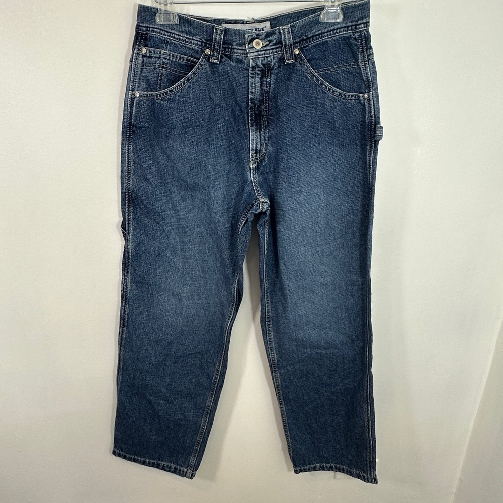 Anchor Blue Relaxed Fit Blue Denim Jeans